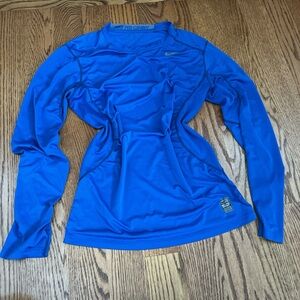 Nike Women's Vibrant Blue Long Sleeve Tee